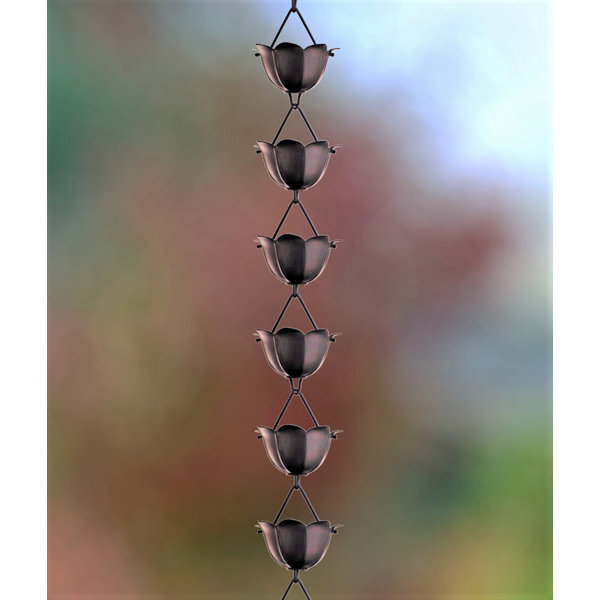 MonarchRainChains Lotus Rain Chain & Reviews Wayfair